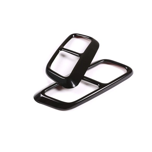 2pcs black chrome - black,